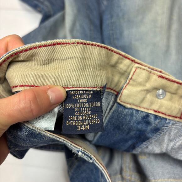 Marithe Francois Girbaud MFG Baggy Jeans Fade 34x32 Skater Y2K - Picture 12 of 16